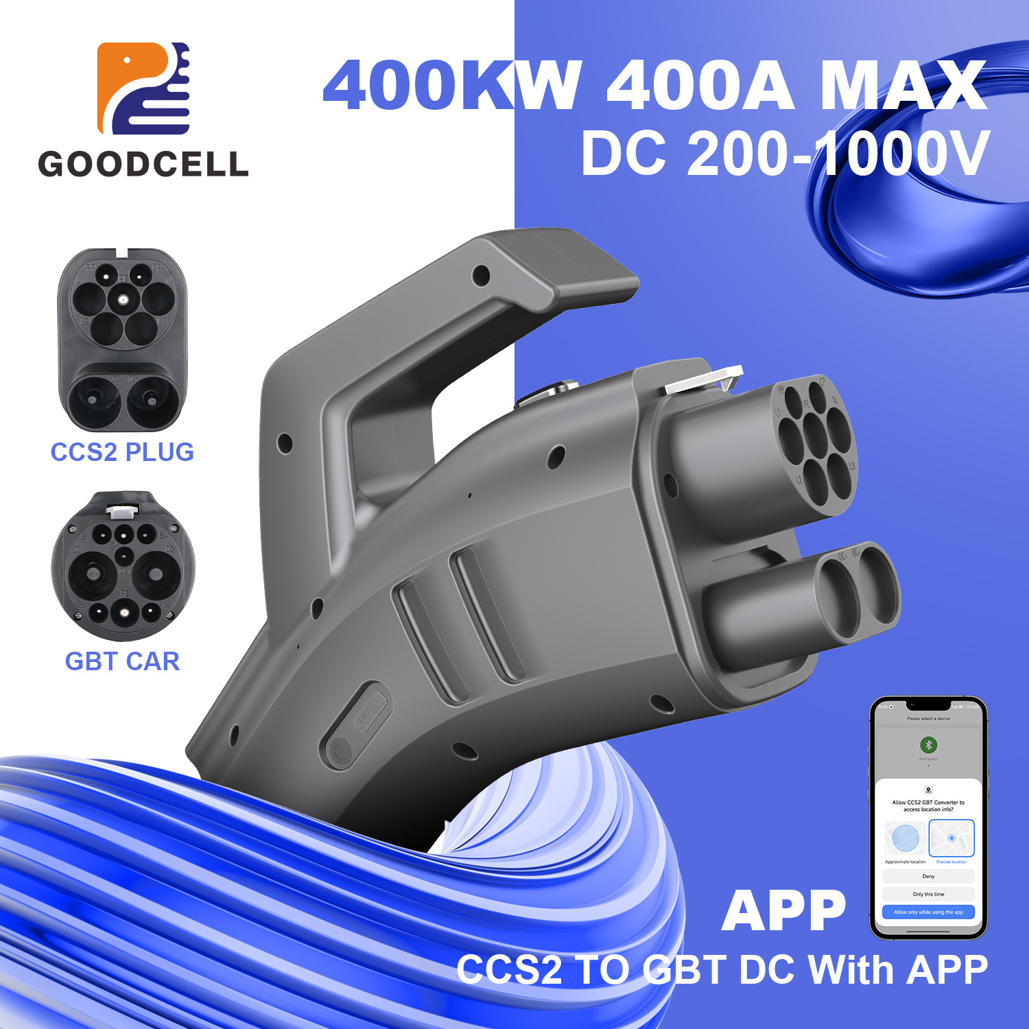 Адаптер для зарядного устройст – обзор и цена Gb/T To Ccs2 200A Fast Charging Adapter